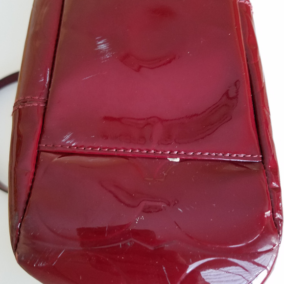Coach Cranberry Red Patent Leather Purse - Picture 6 of 8